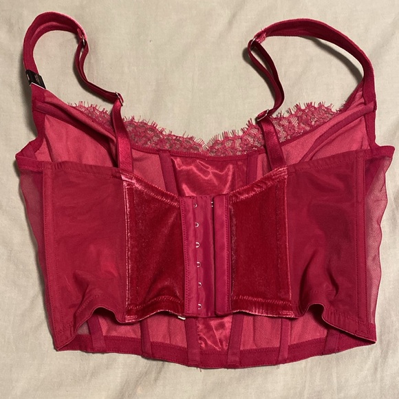 Victorias Secret Velour Corset Top - Picture 3 of 4